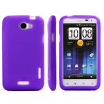 Bl�d Silikone HTC ONE X (Lilla)